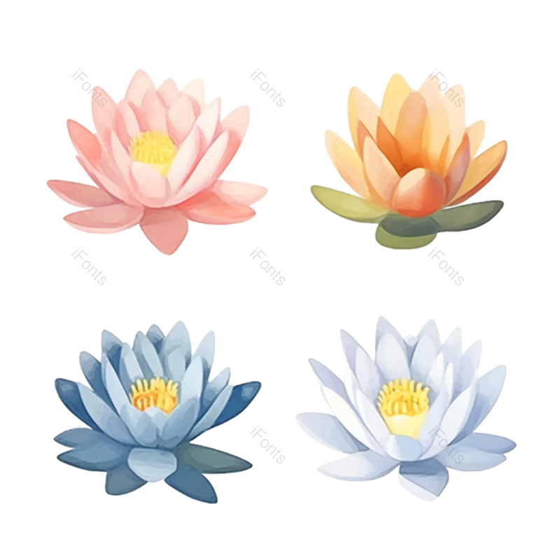 叶子图片,夏至元素,元素PNG,荷花免抠素材